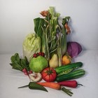 Vintage Lot Of Silk Vegetables  Realistic Life Size Faux Food Set Of 28 Pieces