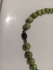 Vtg Jadeite And Clousene Necklace
