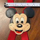 Disney Vintage Mickey Mouse Leather Red Children   s Suspenders Memorabilia Unisex