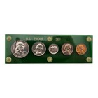 Nice 1961 Us 5 Coin Proof Set 90  Silver In Green Capital Style Holder