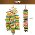 Parrot Toys For Medium Birds  Parrot Chewing Cardboard Toys Natural Wooden Ma   