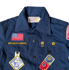 Vintage Cub Boy Scouts Blue Uniform Shirt Pants Patches Occoneechee Tarheels Nc