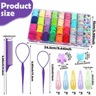 Hair Accessories For Girls - 360 Pieces Toddler Elastic Hair Ties  Hair Clips  A