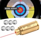 Brass Cal 9mm Red Laser Bore Sight Cartridge Bullet Shap Boresighter W  Battery
