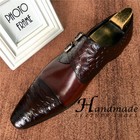 British Pointed Toe Leather Men s Genuine Leather Cowhide Formal Oxford Shoes Sz