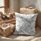 Batmerry Gray White Floral Decorative Pillow Covers 18x18 Inch Set Of 2  Vict   