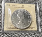 1964 Canada Silver Dollar Coin Iccs Cert  Xzj 037      pl 65  