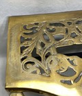 Antique English Brass Footman Fireplace Trivet Kettle Stool Stand Hearthware 17 