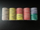 One Full Rack Ceramic Poker Chip Set  100 Chips   Isle Casino By Chipco 