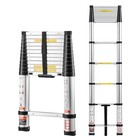 12 5ft Telescoping Ladder - Lightweight Aluminum  Multi-purpose  330lbs Capacity