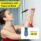 140pcs Drywall Anchors   Screws Kit     3 Sizes Plastic Wall Anchors Assortment
