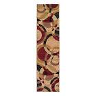 Rugshop Runners Geometric Circles Hallway Runner Rug Washable Kitchen Rugs 2x7