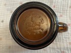  6  Vintage Fire King Set Of 6 Brown Amber Glass Barrel Cup Mug Anchor Hocking 