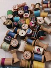 110 Wooden Spools Of Mixed Colors Of Vintage Thread For Decor Or Crafts - 5 Silk