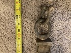 Vintage Antique Btc 2 Cast Iron Hook   Swivel Pulley Industrial Hardware