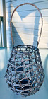 Vintage Wovenrattan Basket Lantern Wicker Boho Candle Holder 