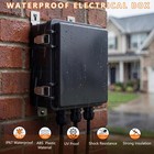 Qukipet Electrical Junction Box  Ip67 Waterproof 8 7 x6 7 x4 3   Black
