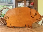 Vintage Primitive Pig Cutting Board Bread Cutting Board  look Both Sides large