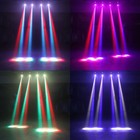 2pc 60w Rgbw Mini Beam Stage Light Spot Moving Head Light Dmx Bar Party Dj Disco