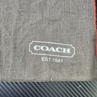 Coach Dust Bag Brown W logo Purse Shoes Handbag Cover Red Drawstring 13 x11 