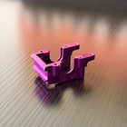 Hpi 72017 Purple Aluminum Front Bulkhead Set Super Racer Mini Pro 2 1 10