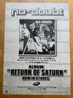 No Doubt - 2000 Japan Tour Flyer Concert Handbill 7x10 - Return Of Saturn