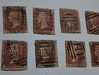 10 Gb Penny Red Stamps  Victoria London    Faults    Lot 73   Plate Numbers