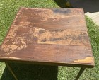 Vintage Singer Featherweight 221 Sewing Card Table - Sturdy  30x30 Sq - 27    Tall