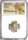 Augustus Ar Denarius Silver Octavian Coin 27 Bc - 14 Ad  Certified Ngc Choice Vf