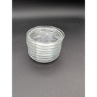 Vintage Clear Glass Coasters Set Of 8 With Ribbed Edge