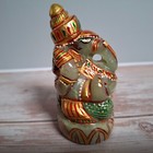 1200 Ct Green Jade Stone Ganesha Statue Elephant God Figure Hindu Thailand