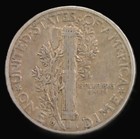 Mercury Dime 1944 D - 90  Silver Us Coin - Circulated Condition