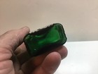 Antique Rich Green Rectangular Not To Be Taken Poison Bottle 