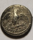 Rare Genuine Ancient Roman Silver Coin Denarius Petillia Capitolinus Eagle Templ