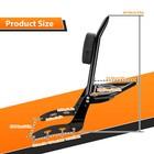 27 2  Height Detachable Backrest Sissy Bar Rack For Honda Rebel 1100 2021-2025
