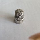 Antique Hallmarked Victorian Sterling Silver Sewing Thimble Simons Brothers 10