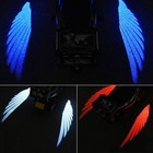 2x Motorcycle Part Led Light Projector Ghost Angel Wings Laser Light Accessories