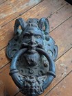 Large Gothic Devil Satyr Demon Gargoyle Cast Iron Medieval Door Knock Knocker 