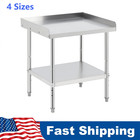 12 24 28  2 Tier Stainless Steel Grill Tables Equipment Stand Metal Prep Table