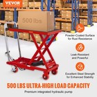 Vevor Hydraulic Lift Table Cart 500 Lbs Manual Scissor Lift Table 28 5  Red
