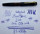 Rare 1950 s Mint Montblanc 244 Celluloid Fountain Pen- 14k Ob Nib-restored