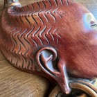 Vintage Achatit Germany Hans Sachirmer African Tribal Female Wall Plaque Mask