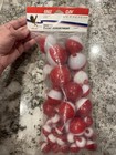50 Assorted Fishing Bobbers Round Floats Red   White  Snap On Float Assortment 