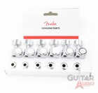 Genuine Fender Chrome Locking Tuners 6inline 2pin Strattele F Logo Machi G2u