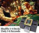 Card Shuffler 2-4 Deck Automatic  Battery-operated Electric Card Shuffler Machin