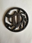 Japanese Tsuba Tosogu 8pc Set Copper Tsuba Copper Ji Tsuba Antiqued