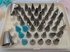Vintage 1970 Wilton 50  Piping Tip Set Cake Decorating Tips  Etc  