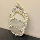 Vtg Ceramic Italian Hand Painted Letter Holder Wall Mount Mail Pouch Organizer