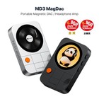 Fosi Audio Md3 Magnetic Dac Amp Portable Hifi Headphone Amplifier Usb-c Black