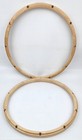 Rare Stanbridge Snare Drum Hoops Maple Wood Segmented 14  10 Hole Free Shipping